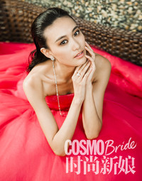 “婚纱女王”Vera Wang与超模秦舒培登《时尚新娘》2014年1月封面 